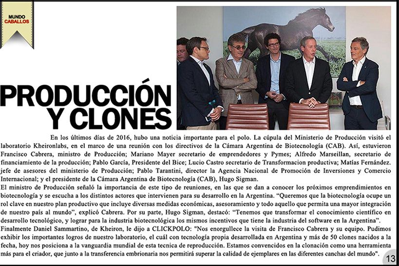 Producción y Clones